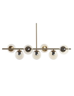 Suspension DKD Home Decor Doré Métal Verre 96 x 30 x 130 cm 2