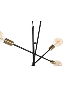 Suspension DKD Home Decor 60 x 52 x 50 cm Noir Doré Métal 50 W