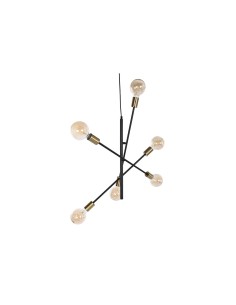 Suspension DKD Home Decor 60 x 52 x 50 cm Noir Doré Métal 50 W 2