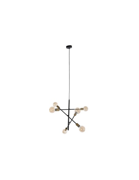 Suspension DKD Home Decor 60 x 52 x 50 cm Noir Doré Métal 50 W