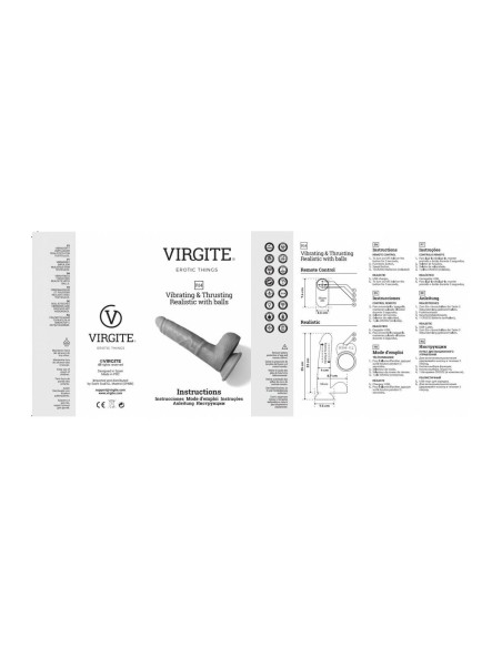 Vibromasseur réaliste Virgite 23 cm