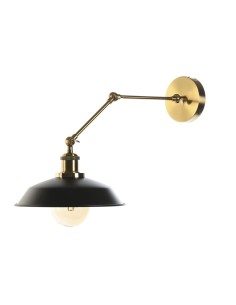 Applique DKD Home Decor Noir Doré Métal 50 W Vintage 220 V 26 x 53 x 23 cm 2