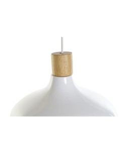 Suspension DKD Home Decor Blanc Marron Métal Pin 50 W 35,5 x 35,5 x 21 cm