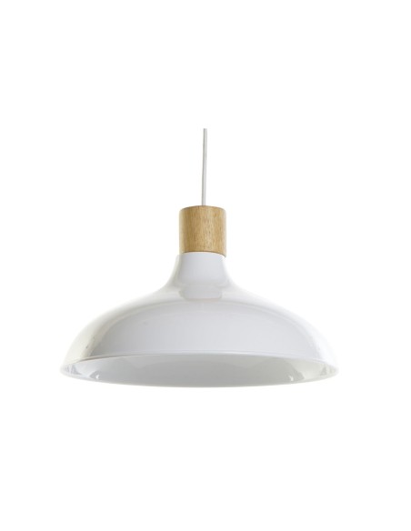 Suspension DKD Home Decor Blanc Marron Métal Pin 50 W 35,5 x 35,5 x 21 cm