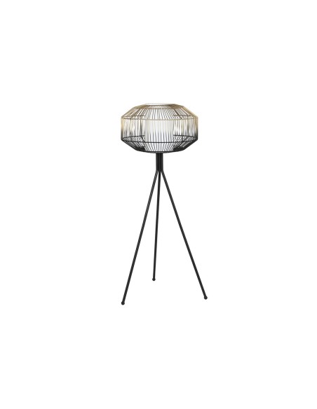 Lampadaire DKD Home Decor Noir Doré Fer 50 W 220 V 39 x 39 x 103 cm