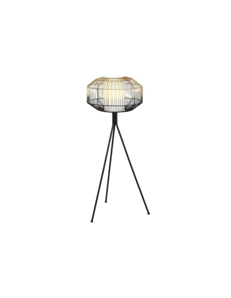 Lampadaire DKD Home Decor Noir Doré Fer 50 W 220 V 39 x 39 x 103 cm
