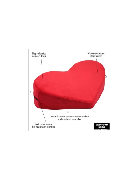 Coussin Câle pour Sexe Combo XR Rouge Coeur