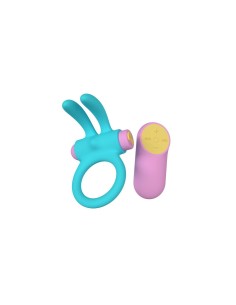 Anneau Pénis Party Color Toys Bleu Silicone