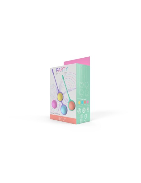 Kit de Poids Vaginaux Kegel Party Color Toys Silicone 3 Pièces