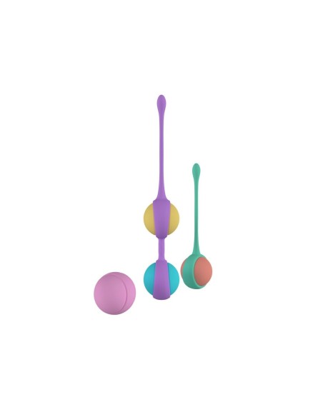 Kit de Poids Vaginaux Kegel Party Color Toys Silicone 3 Pièces