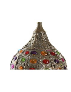 Suspension DKD Home Decor Doré Métal Multicouleur 40 W 50 W 24 x 24 x 42 cm 2
