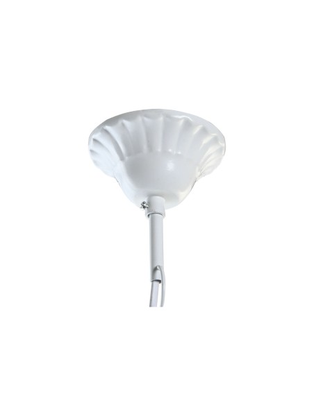 Suspension DKD Home Decor 28 x 28 x 44 cm Métal Blanc Multicouleur 50 W