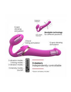 Vibromasseur Strap-on-me 6017456 Rose XL M 2
