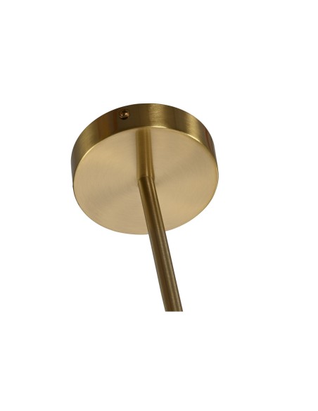 Suspension DKD Home Decor Blanc Doré Métal Verre 9 W 110 x 38 x 38 cm