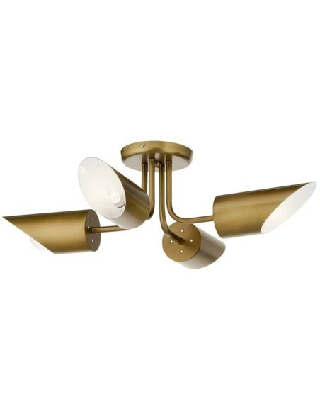 Suspension DKD Home Decor Doré Métal 50 W 70 x 70 x 20 cm