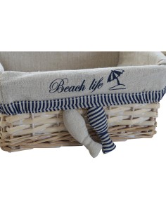 Set de basket DKD Home Decor 48 x 38 x 13 cm Polyester Spirales (5 Unités) 2