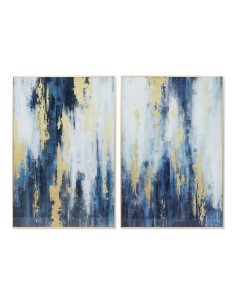 Cadre DKD Home Decor 80 x 2,5 x 120 cm Abstrait Moderne (2 Unités)