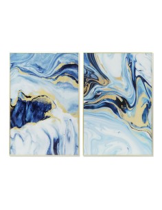 Cadre DKD Home Decor 80 x 2,5 x 120 cm Abstrait Moderne (2 Unités)