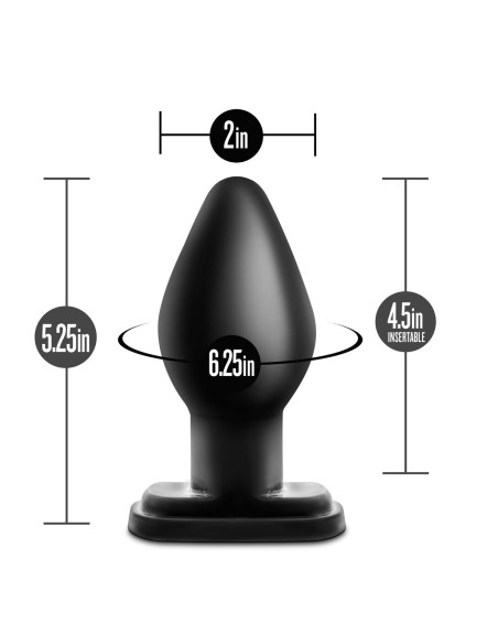 Plug Anal Blush Adventures Noir (11,4 cm)