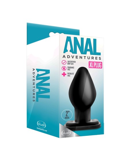 Plug Anal Blush Adventures Noir (11,4 cm)