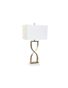 Lampe de bureau DKD Home Decor 40 x 23 x 79 cm Doré Métal Blanc Marbre 40 W 240 V