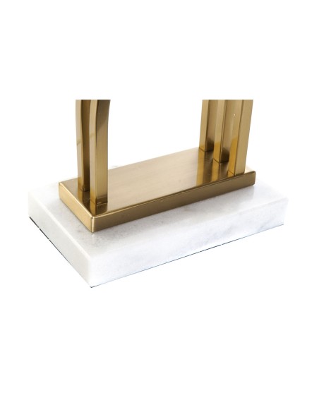 Lampe de bureau DKD Home Decor 40 x 23 x 79 cm Doré Métal Blanc Marbre 40 W 240 V