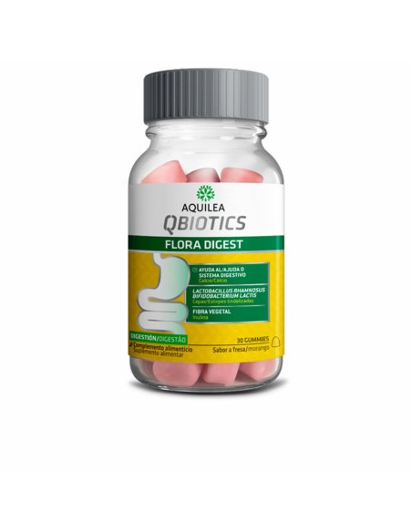 Complément digestif Aquilea Qbiotics Bonbons gélifiés Fraise 30 Unités