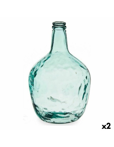 Bouteille Carafe Transparent 8 L 22 x 37,5 x 22 cm Décoration (2 Unités)