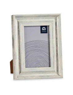 Cadre photo 16,2 x 2 x 21 cm Verre Argenté Bois Marron Plastique (6 Unités) 2