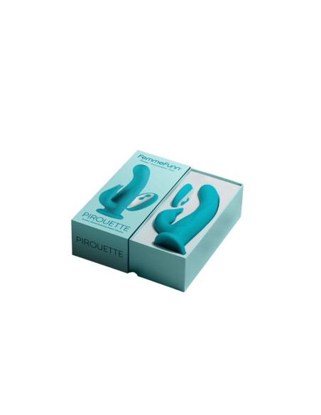 Vibration de Stimulation Double FemmeFunn Pirouette Turquoise