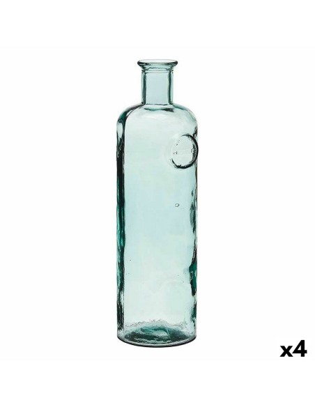 Bouteille Stamp Transparent 14 x 44 x 13 cm Décoration (4 Unités)