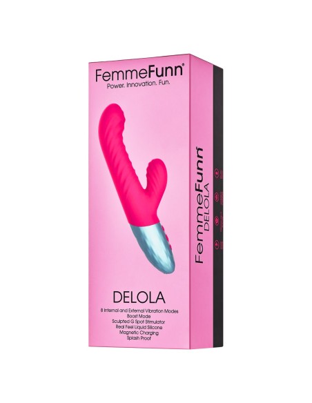 Vibration de Stimulation Double FemmeFunn Delola Rose