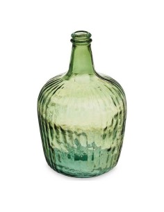 Bouteille 2255/08R-G Vert Rayures 8 L 19,5 x 35,5 x 19,5 cm Décoration (2 Unités) 2