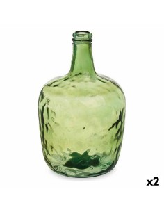 Bouteille 2255/08-G Vert Lisse 8 L 22 x 37,5 x 22 cm Décoration (2 Unités)