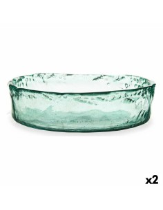 Centre de Table Transparent 30 x 8 x 30 cm (2 Unités)