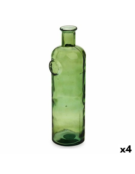 Bouteille Stamp Vert 14 x 44 x 13 cm Décoration (4 Unités)