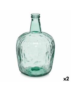 Bouteille 2255/08R Transparent Rayures 8 L 14 x 44 x 13 cm Décoration (2 Unités)