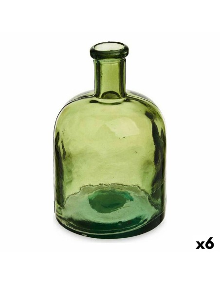 Bouteille 2385-G Vert Largeur 2,25 L 15 x 23,5 x 15 cm Décoration (6 Unités)