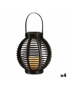 Lanterne à LED Ibergarden B5004 Marron Plastique 21 x 23,7 x 21 cm (4 Unités)