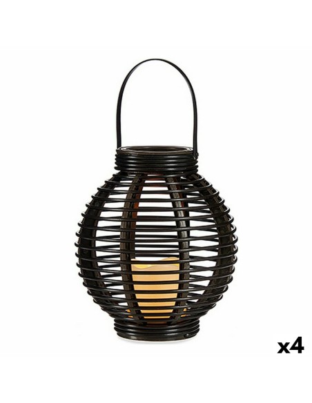 Lanterne à LED Ibergarden B5004 Marron Plastique 21 x 23,7 x 21 cm (4 Unités)