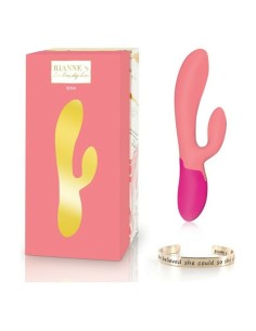 Vibration de Stimulation Double Rianne S Essentials Xena Rabbit Corail Rose