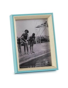 Cadre photo Verre Bleu Blanc 3 x 20 x 15 cm Bois MDF (6 Unités) 2