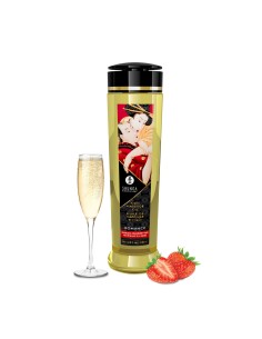 Huile de massage érotique Shunga 240 ml Champagne aux fraises 2