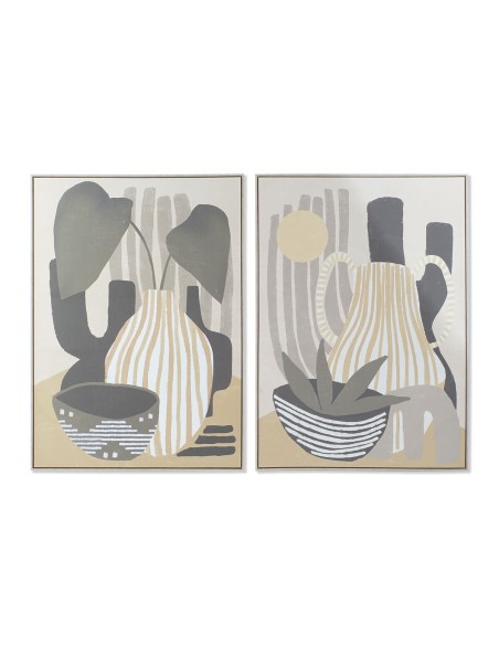 Cadre DKD Home Decor 104 x 4,5 x 143,5 cm Vase Scandinave (2 Unités)