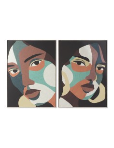 Cadre DKD Home Decor 104 x 4,5 x 143,5 cm Femme Colonial (2 Unités)