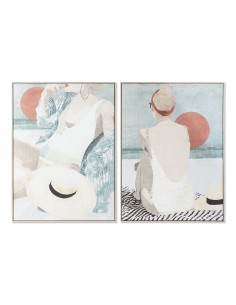 Cadre DKD Home Decor 104 x 4,5 x 143,5 cm Femme Scandinave (2 Unités)