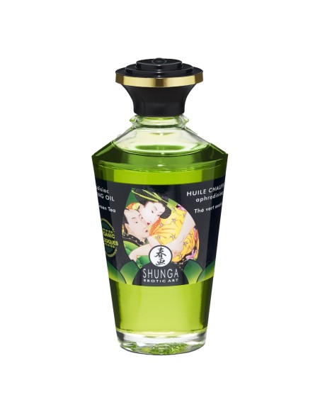 Huile de massage érotique Shunga 100 ml Thé vert