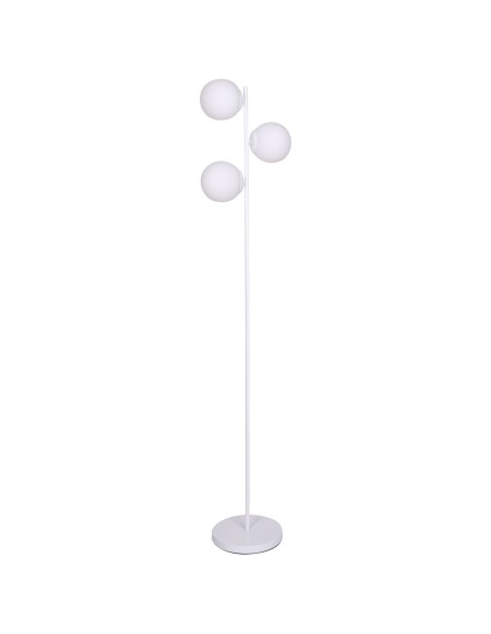 Lampadaire DKD Home Decor 35 x 25 x 167 cm Verre Métal Blanc 220 V 50 W