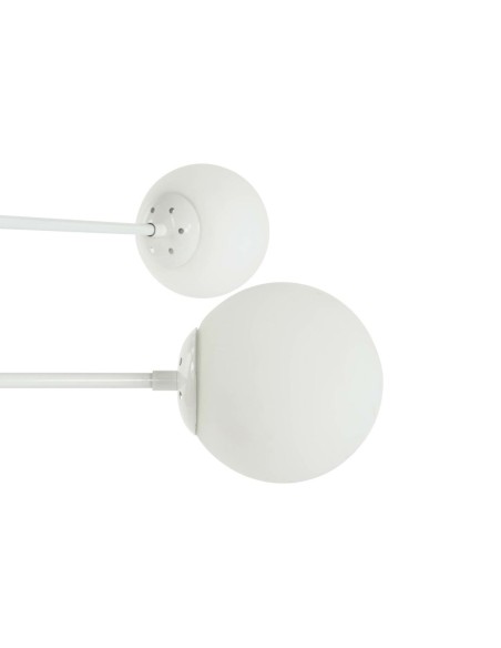 Suspension DKD Home Decor 96 x 73 x 50 cm Verre Métal Blanc 50 W