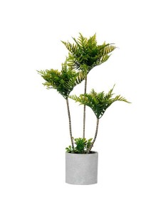 Plante décorative Ibergarden XD22-1826 Plastique Ciment Palmier 20 x 70 x 20 cm (4 Unités) 2